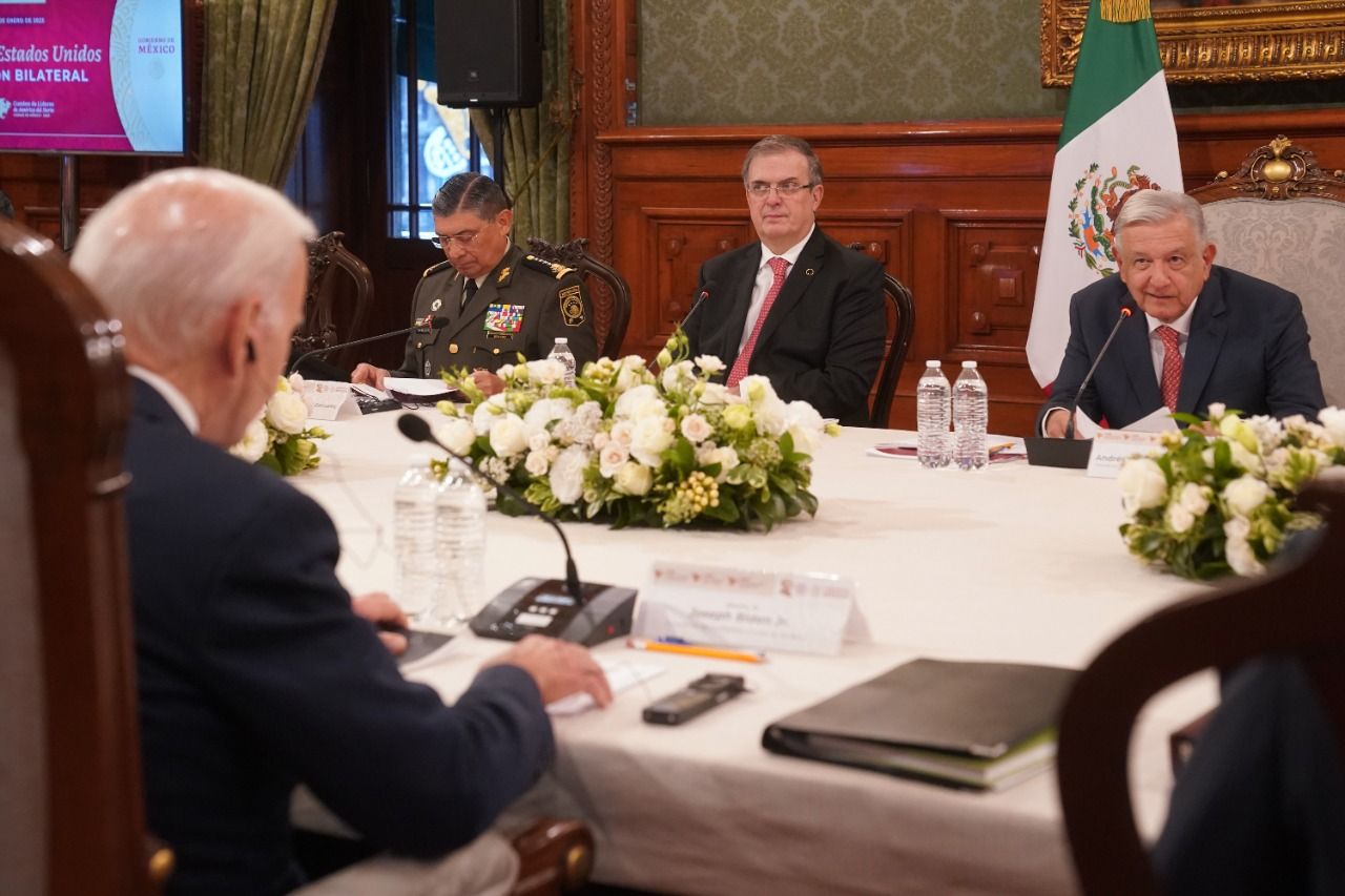 President of Mexico Andrés Manuel López Obrador and U.S. President Joe Biden participate in a bilateral meeting at the North American Leaders’ Summit on Jan. 9, 2023.